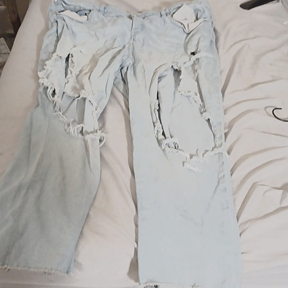 Trendy Ripped jeans light wash